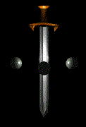 A hypnotic spinning sword! Nifty!